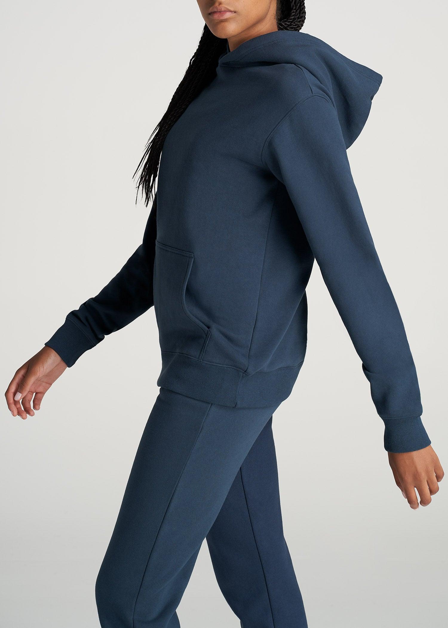 Wearever Fleece Relaxed Fit Women's Tall Hoodie in Bright Navy Product Image