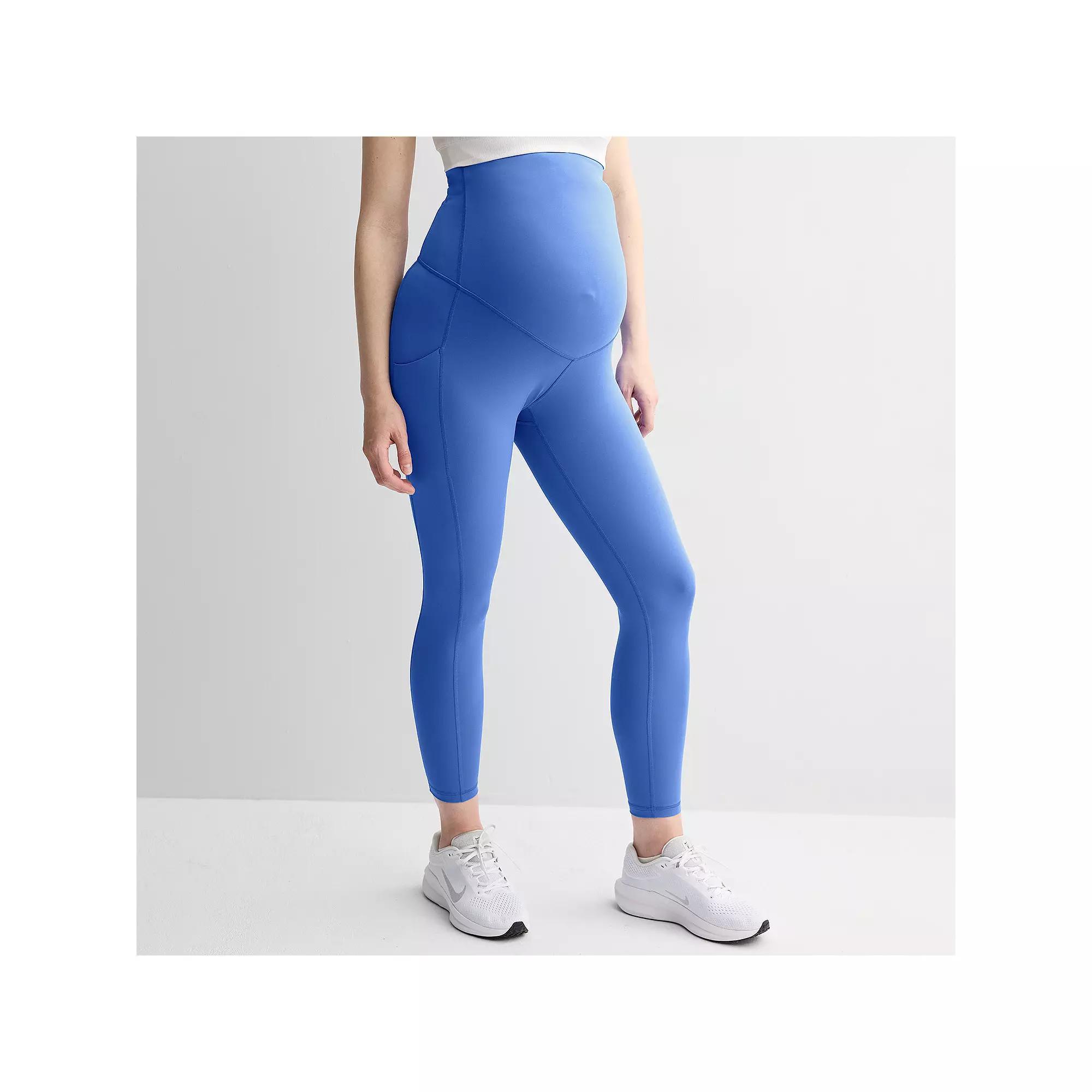 Maternity Tek Gear® Ultrastretch 7/8 Leggings, Women's, Size: Medium, Blue Crayon Product Image