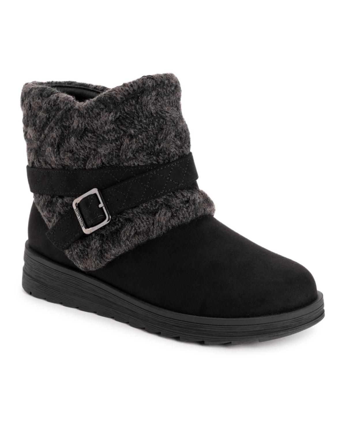 MUK LUKS Naomi Women's Ankle Boot Slippers, Size: 9, Dark Brown Product Image