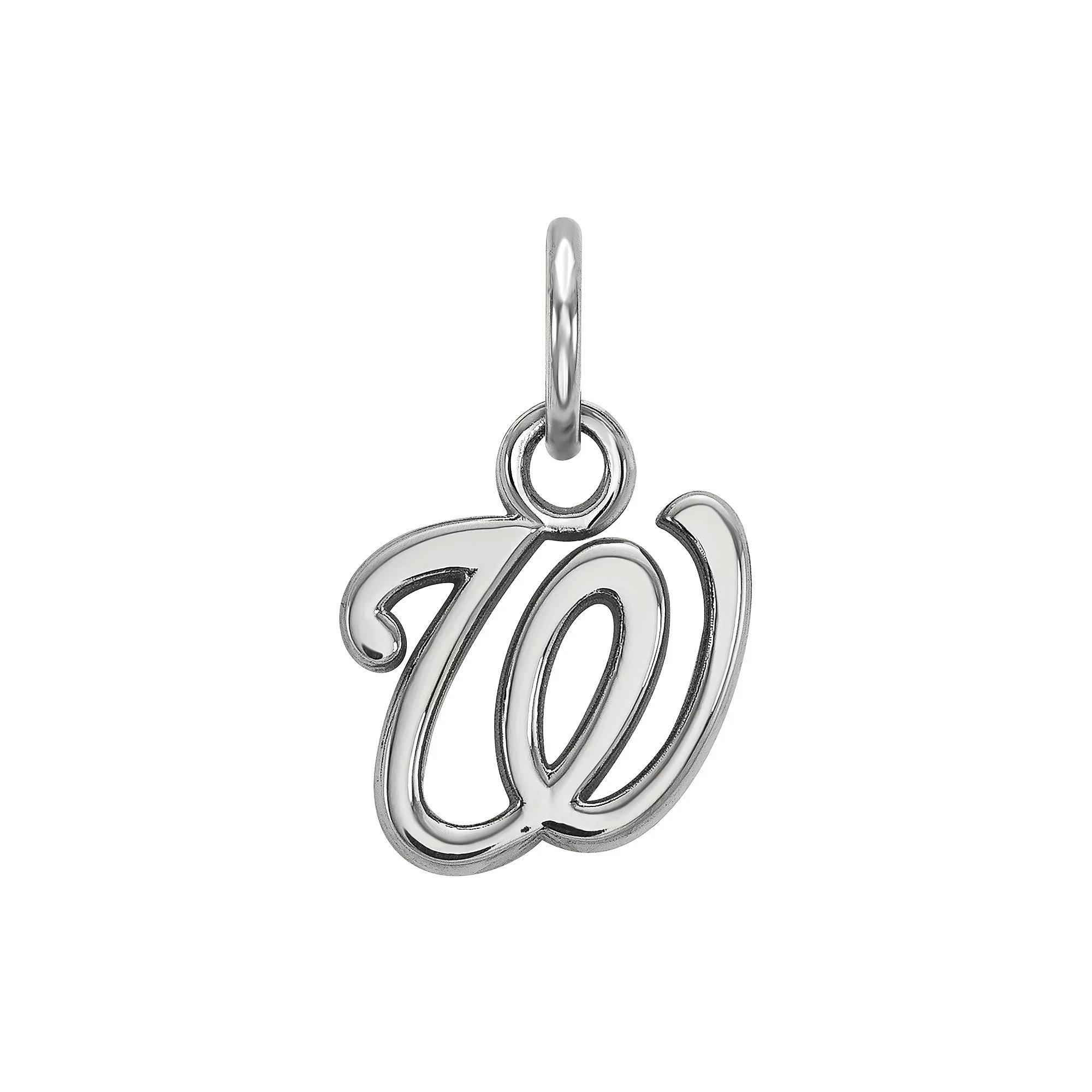 LogoArt Sterling Silver Washington Nationals Pendant, Women's, Size: 15 mm Product Image