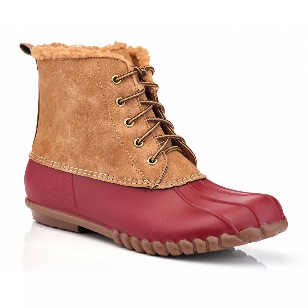 Henry Ferrera Women's Waterproof Duck Boots, Size: 10, Red Product Image