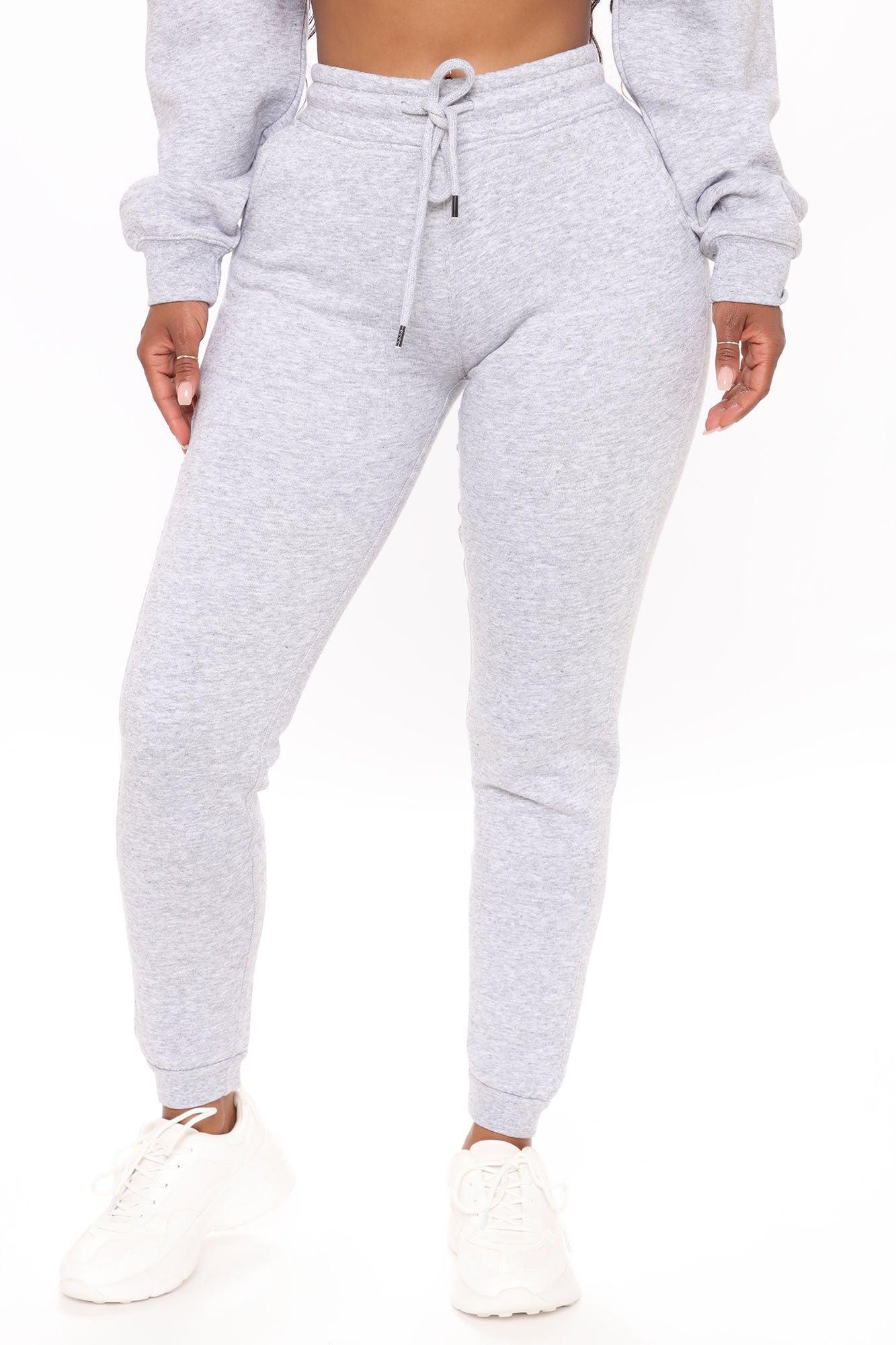 Look Again Joggers - Heather Grey Product Image