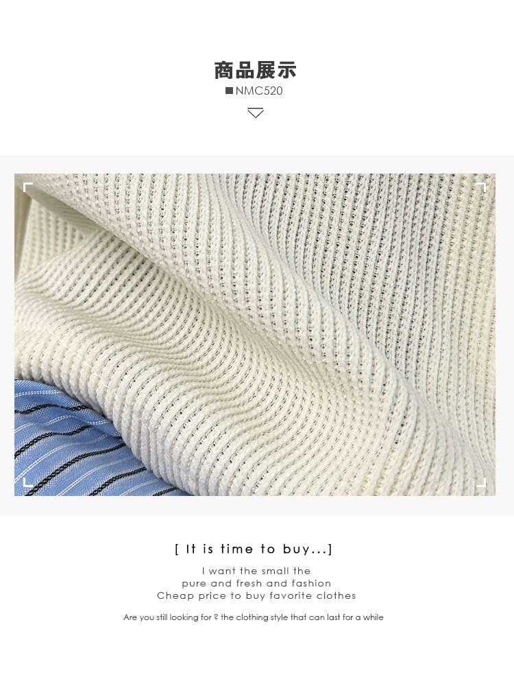 Mock Two-Piece Crop Shirt Product Image
