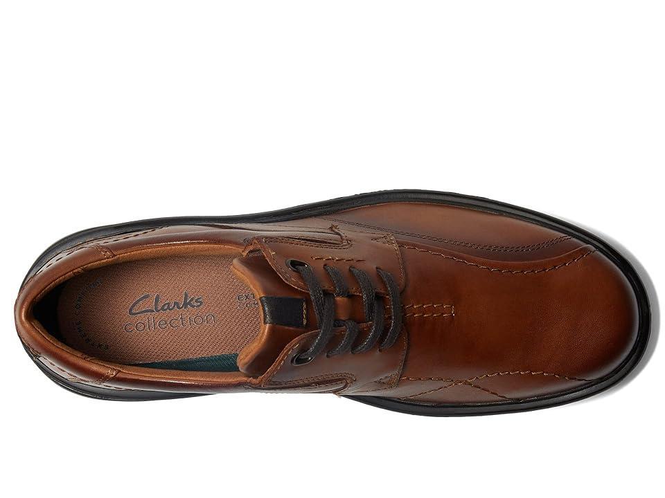 Clarks® Gessler Lace Men's Leather Shoes, Size: 10, Black Product Image