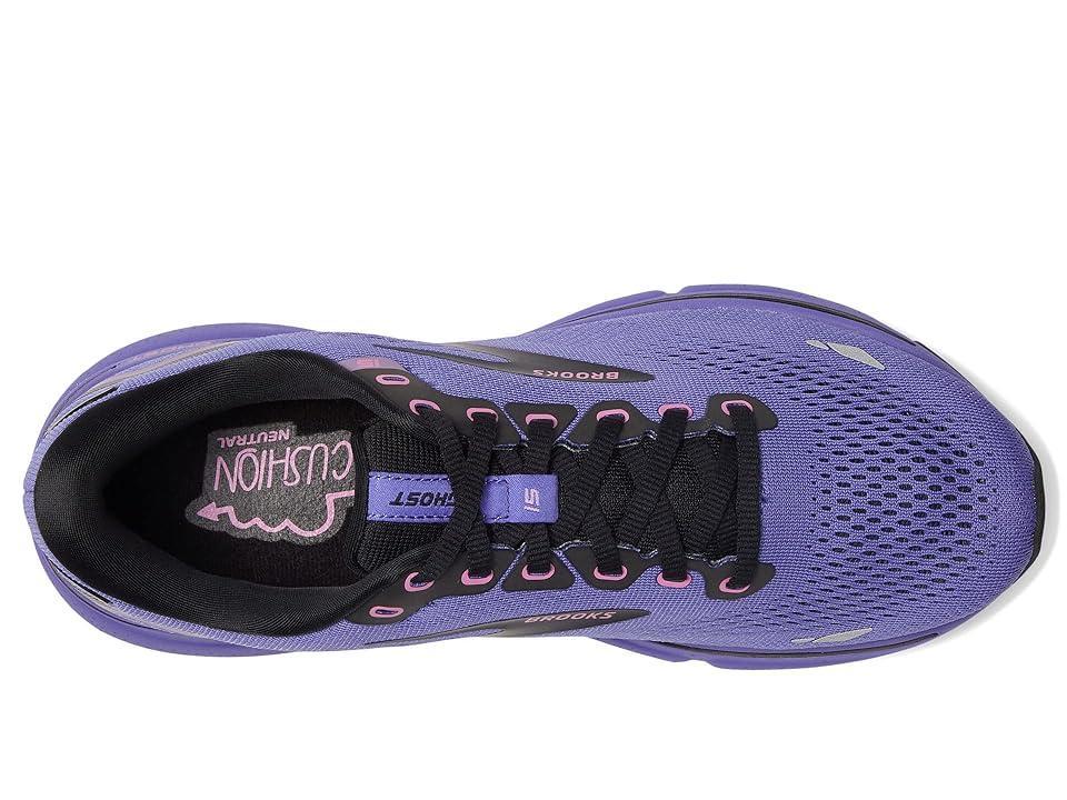 Brooks Mens Ghost 15 - Shoes Ebony/Black/Oyster Product Image