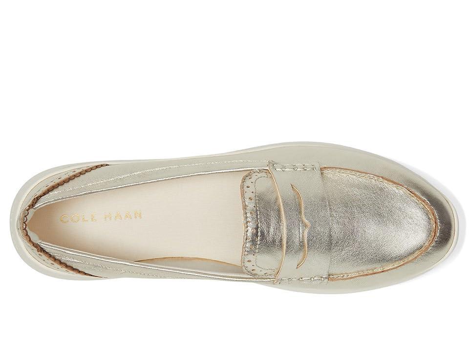 Cole Haan Zerogrand Meritt Leather Loafers (Soft Talca/Ivory) Women's Flat Shoes Product Image