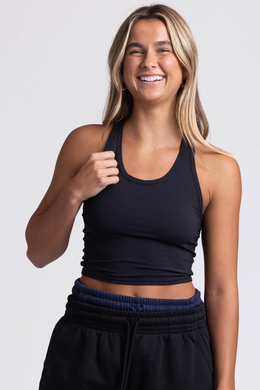 Rochelle Basic Crop Top - Salmon Female Product Image