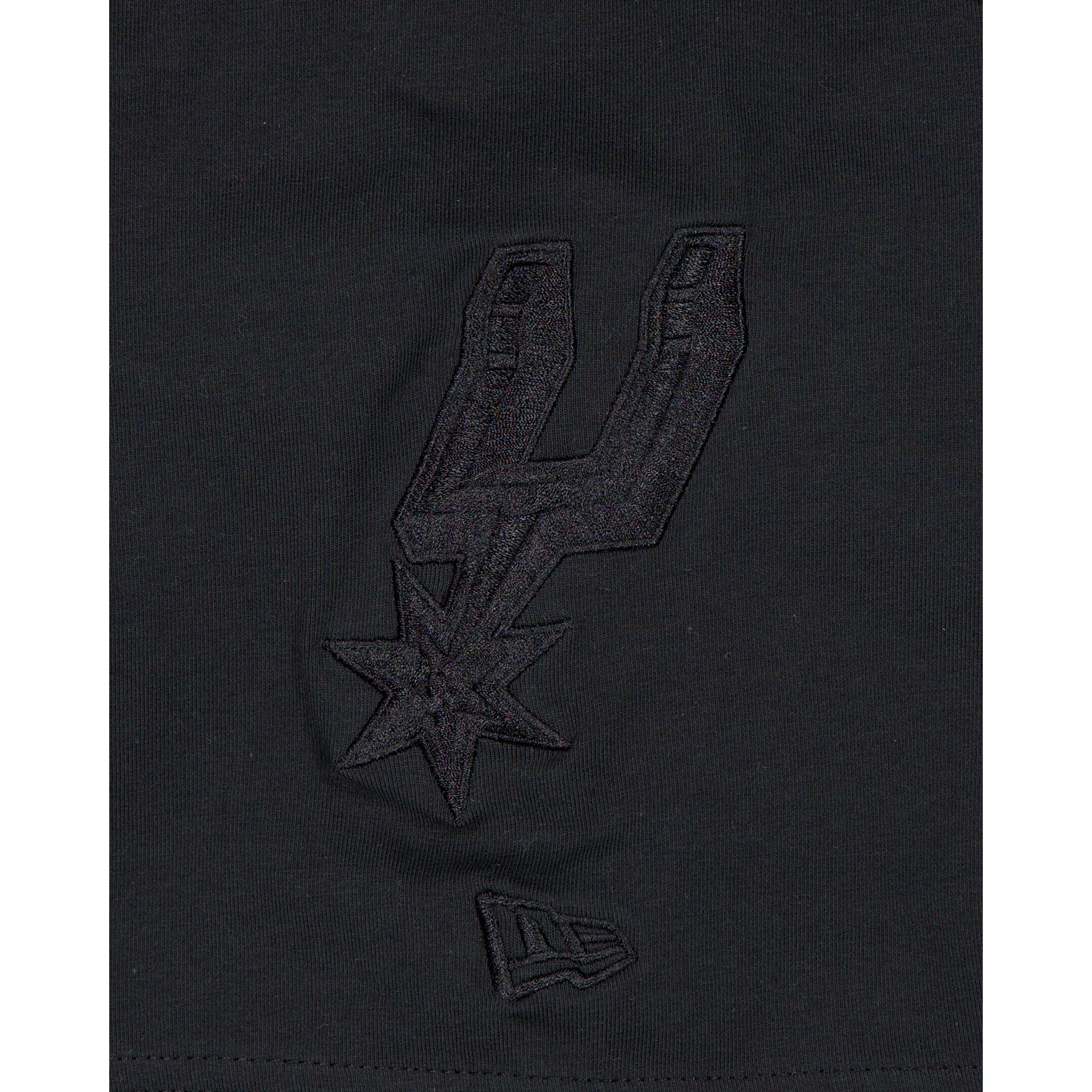 San Antonio Spurs Black on Black Logo Select T-Shirt Male Product Image