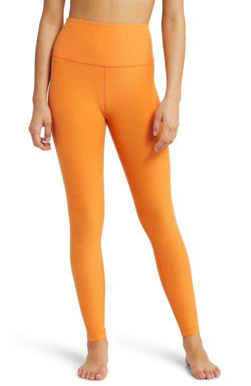 Beyond Yoga Spacedye Caught In The Midi High-Waisted Legging (Warm Clay Heather) Women's Casual Pants Product Image