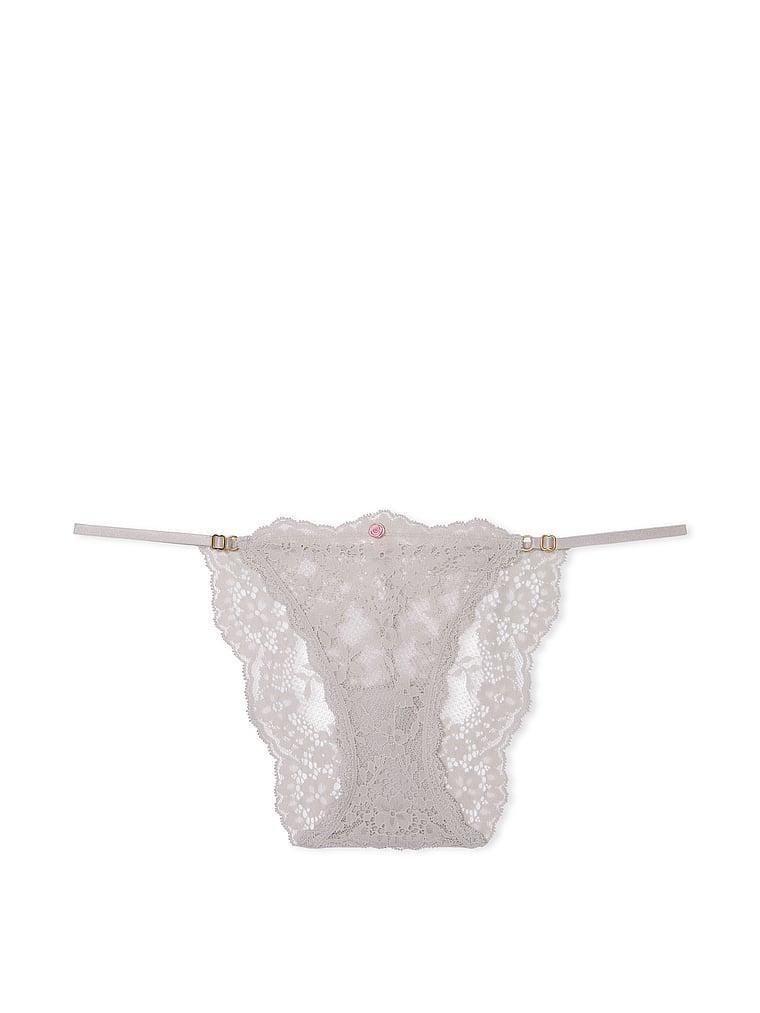 Lace-Trim String Bikini Panty Product Image