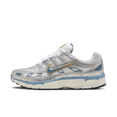 Nike Mens Nike P-6000 - Mens Running Shoes White/Aegean Storm/Metallic Silver Product Image