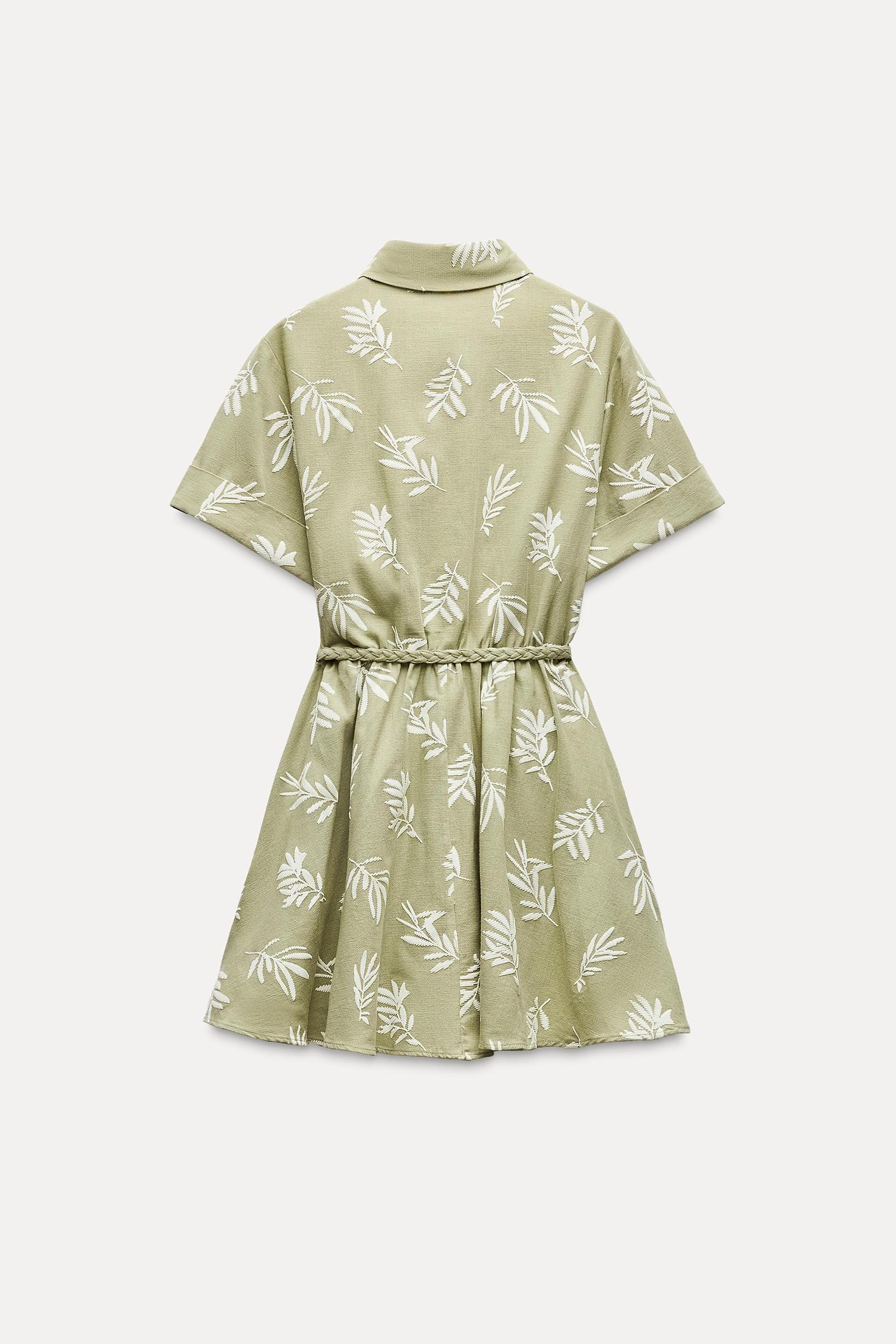 RUBBERIZED EMBROIDERY SHIRTDRESS Product Image