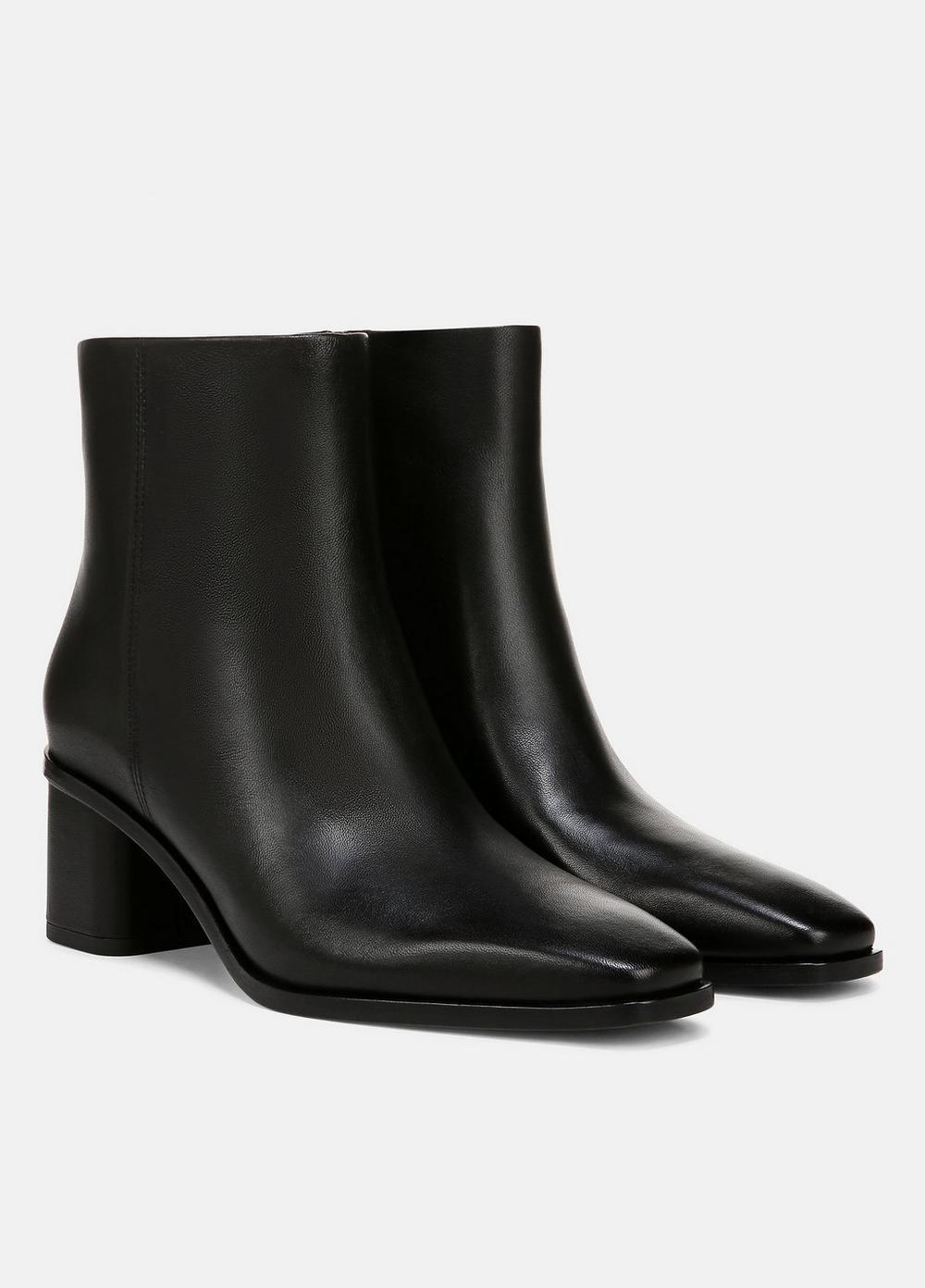 Womens Gema Leather Ankle Boot, Black, Size 7 Vince Product Image