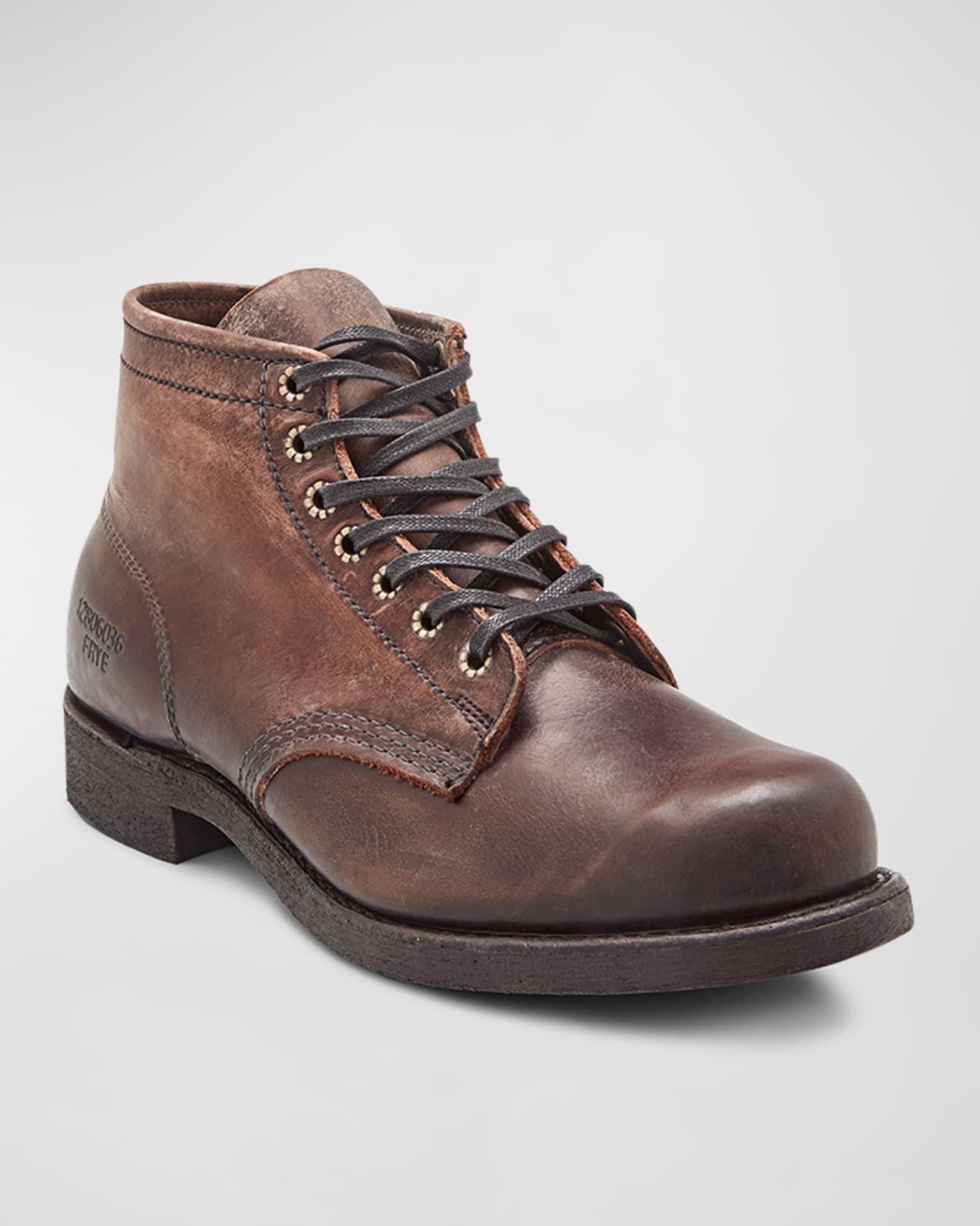 Men's Leather Prison Boots Product Image