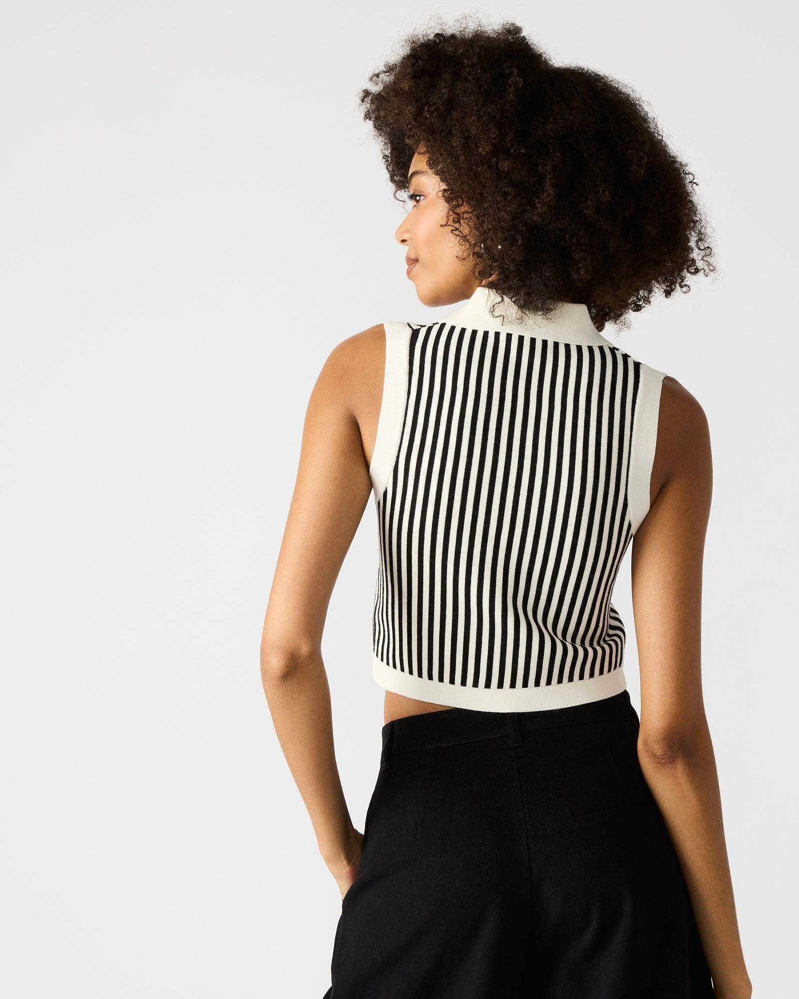 AMERY SWEATER BLACK/WHITE Female Product Image