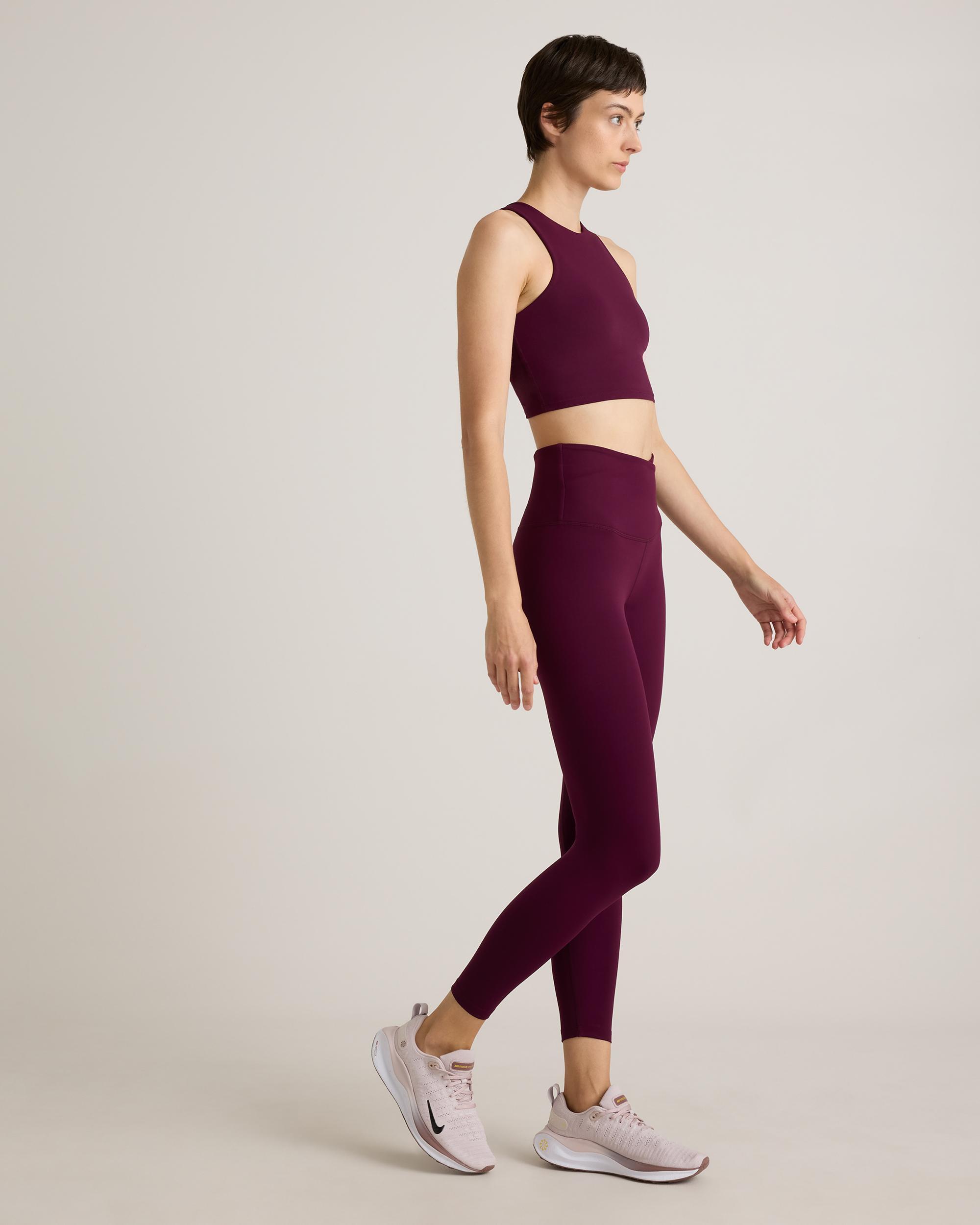 Quince | Women's Ultra-Form High-Rise Crossover Legging Nylon/Spandex Product Image