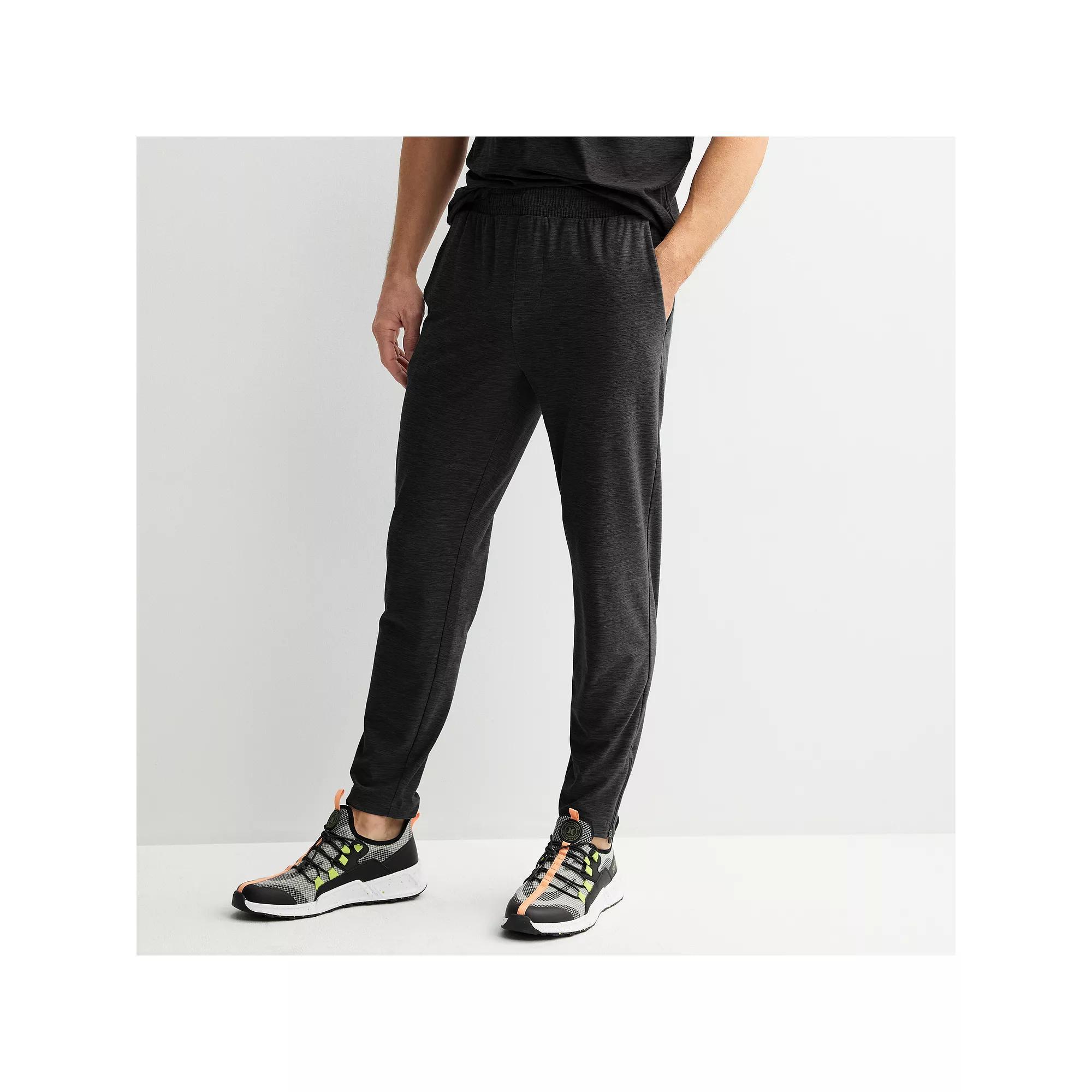 Men's FLX Tapered Zip Wander Joggers, Size: XXL, Black Coal Product Image