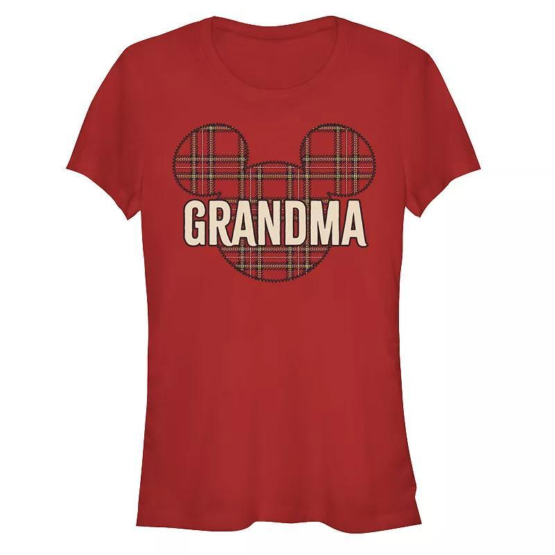Disney's Mickey Mouse Women's Grandma Christmas Patch Graphic Tee, Size: Large, Kelly Product Image