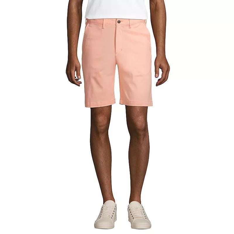 Men's Lands' End 9-inch Comfort-Waist Comfort-First Knockabout Chino Shorts, Size: 44, Soft Pink Product Image