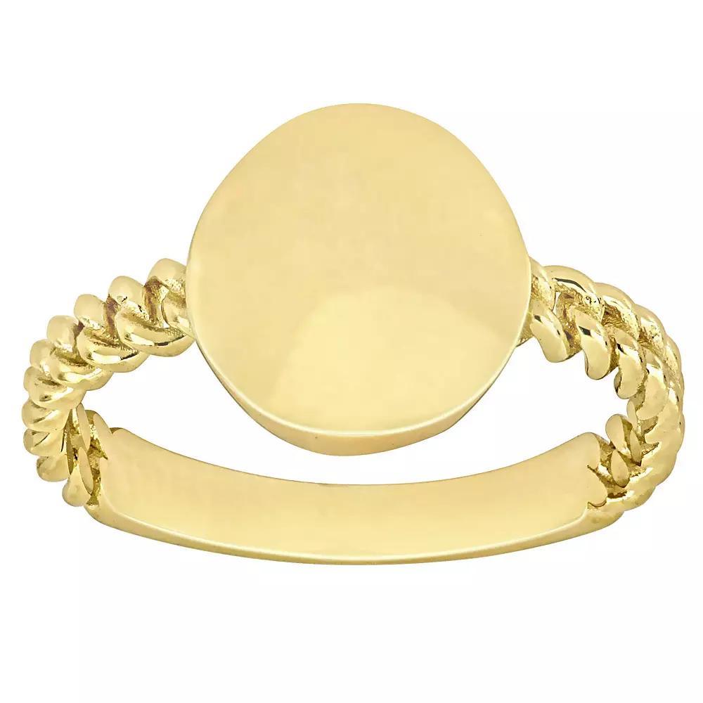Stella Grace 14k Gold Disc Braided Ring, Women's, Size: 5 Product Image