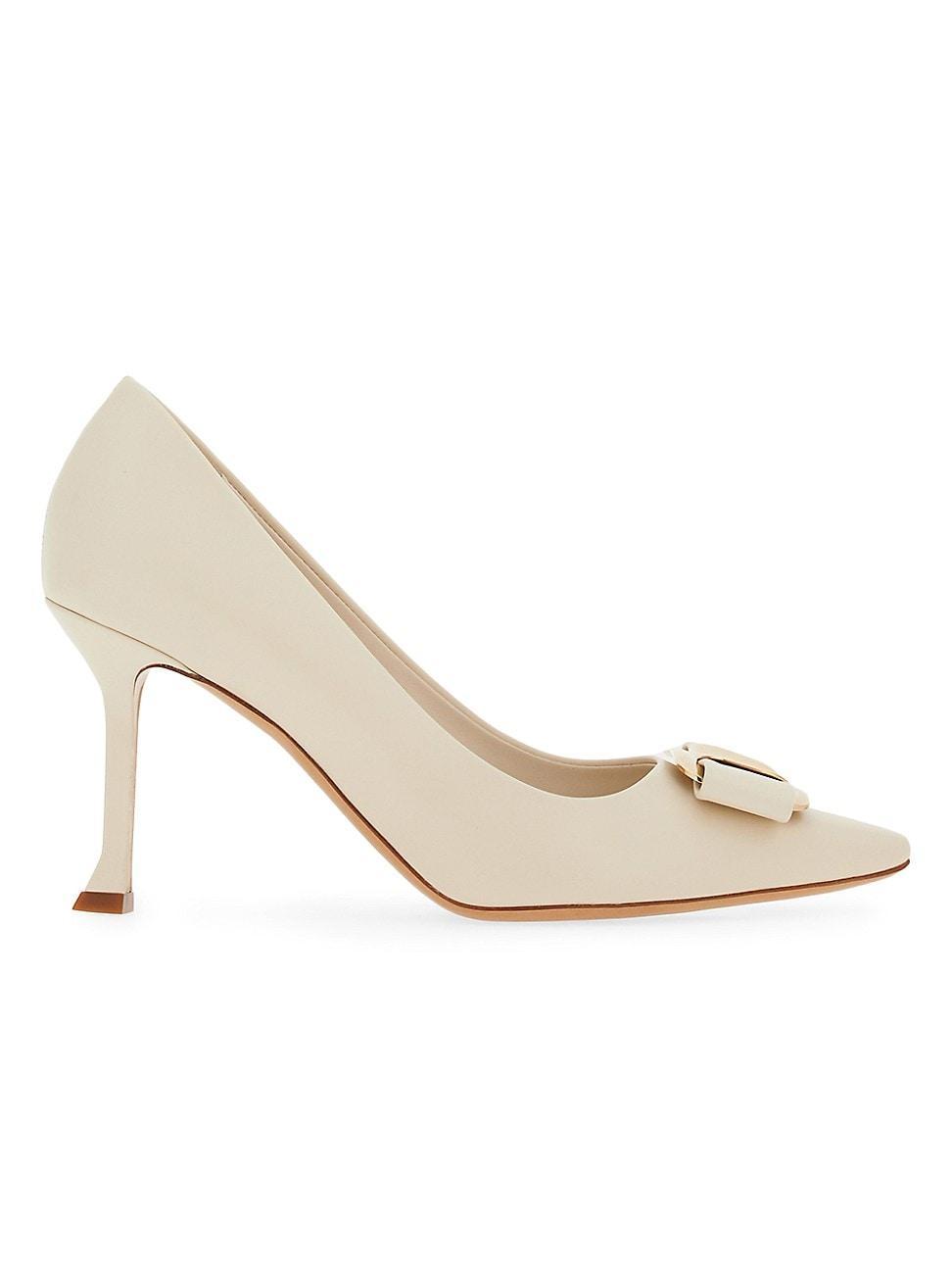 Womens Zelma 85MM Leather Pumps Product Image