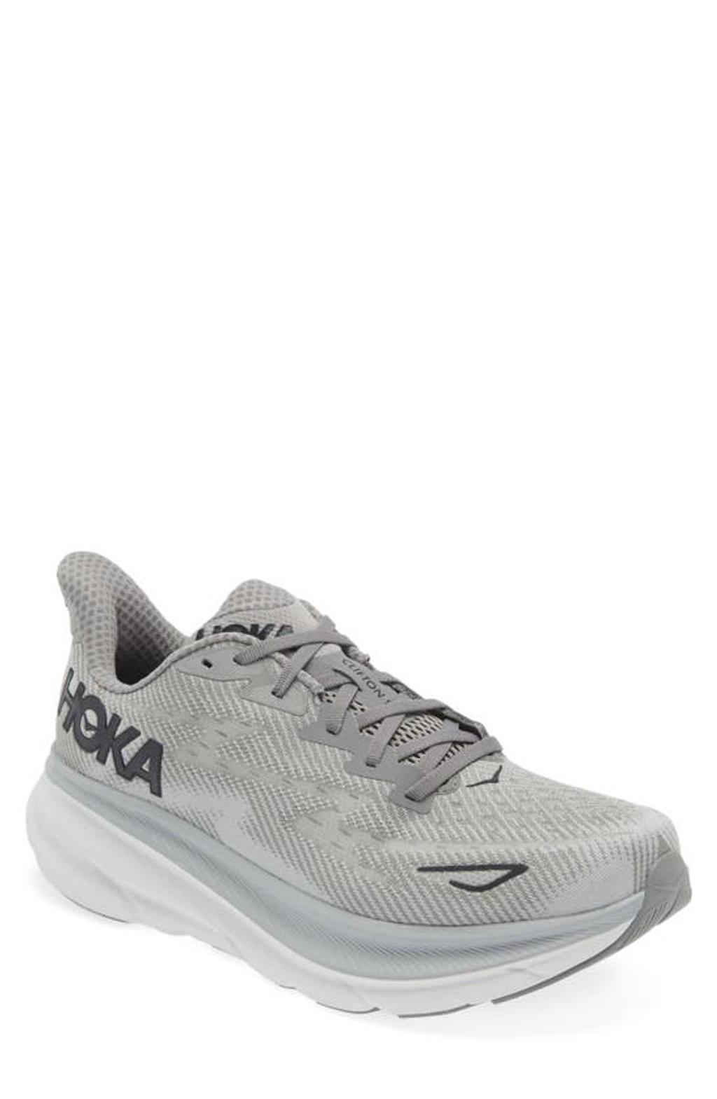 Hoka Mens Clifton 9 Running Sneakers in Ice Water Product Image