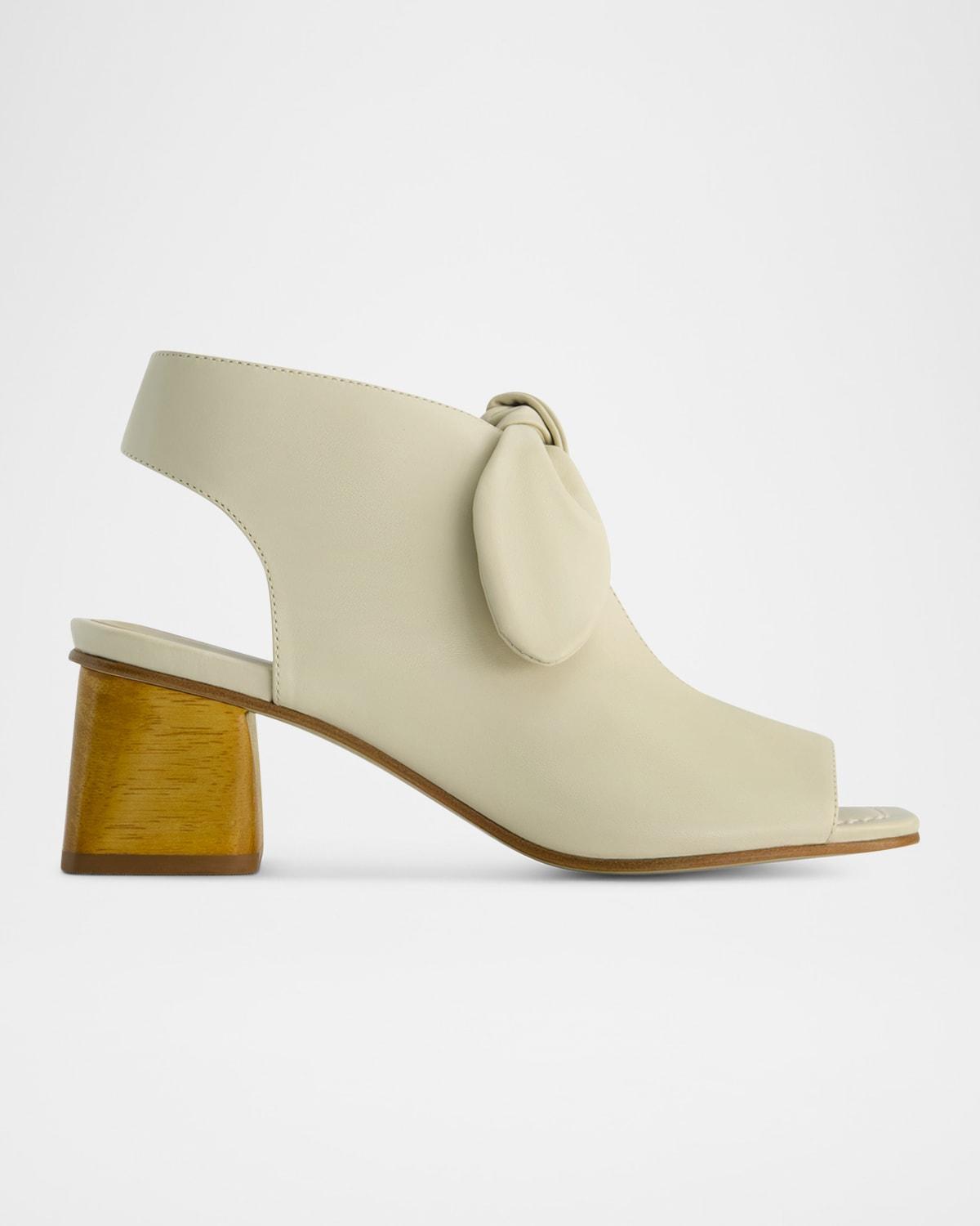 Lizzie Suede Knot Zip Sandals Product Image
