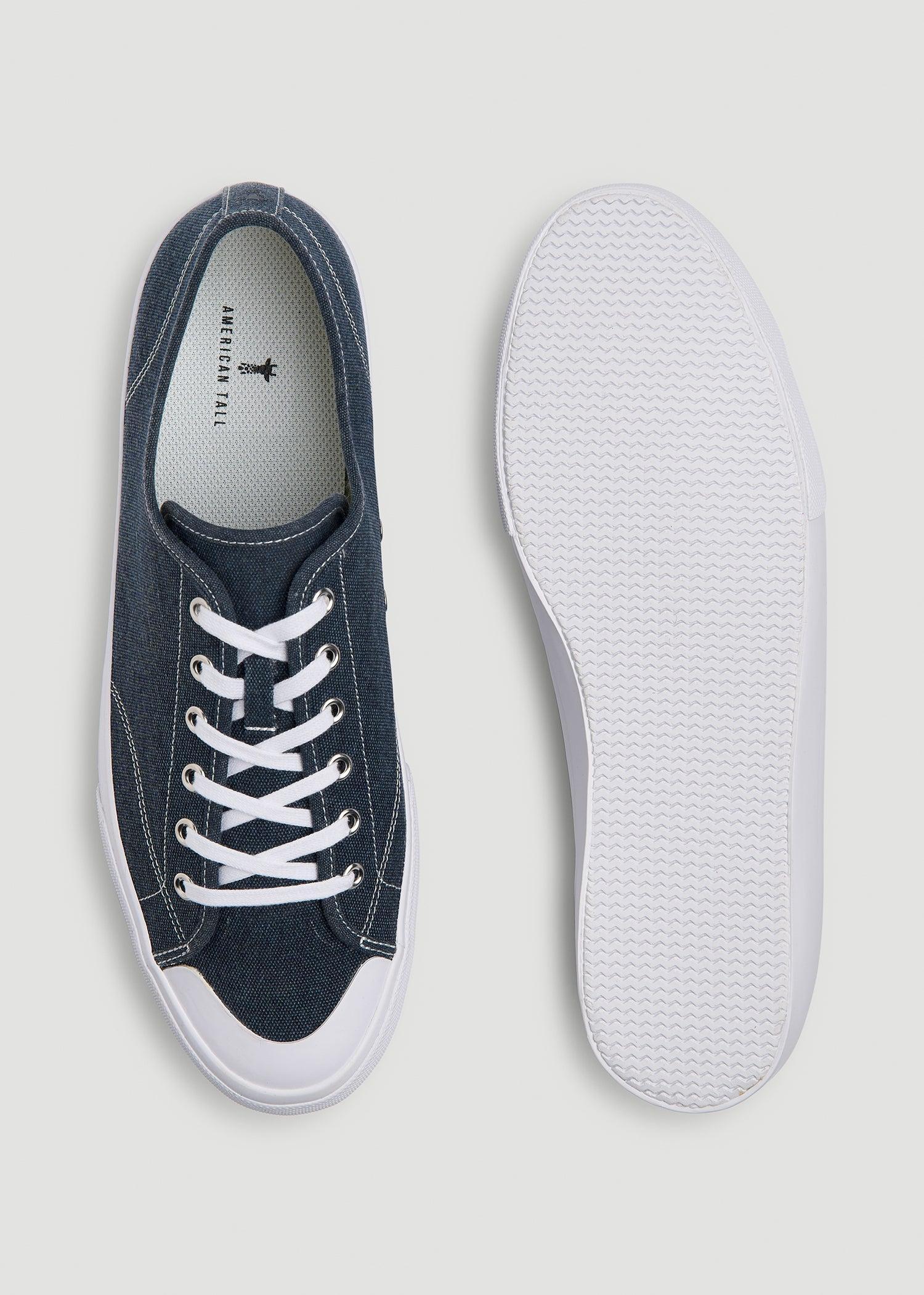 Vulcanized Sneaker for Tall Men in Navy Blue Product Image