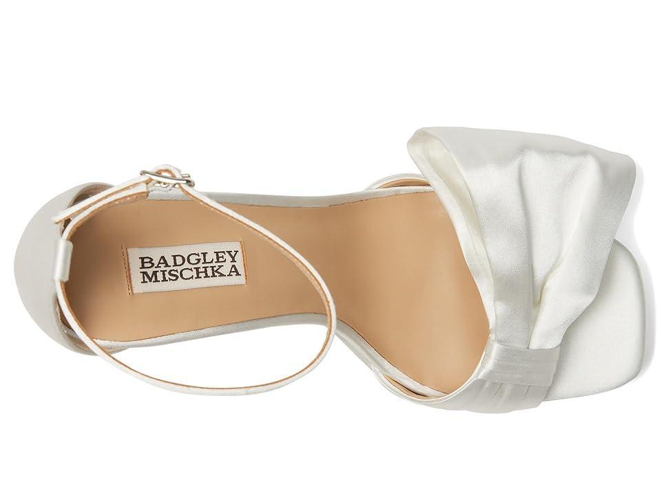 Badgley Mischka Womens Alora Ii Square Toe Bow Embellished High Heel Platform Sandals Product Image