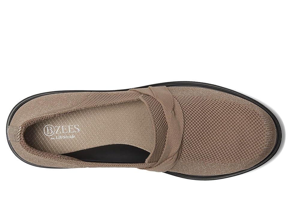 LifeStride Muse Bow Women's Slip-on Loafers, Size: 10, Latte Knit Fabric Product Image