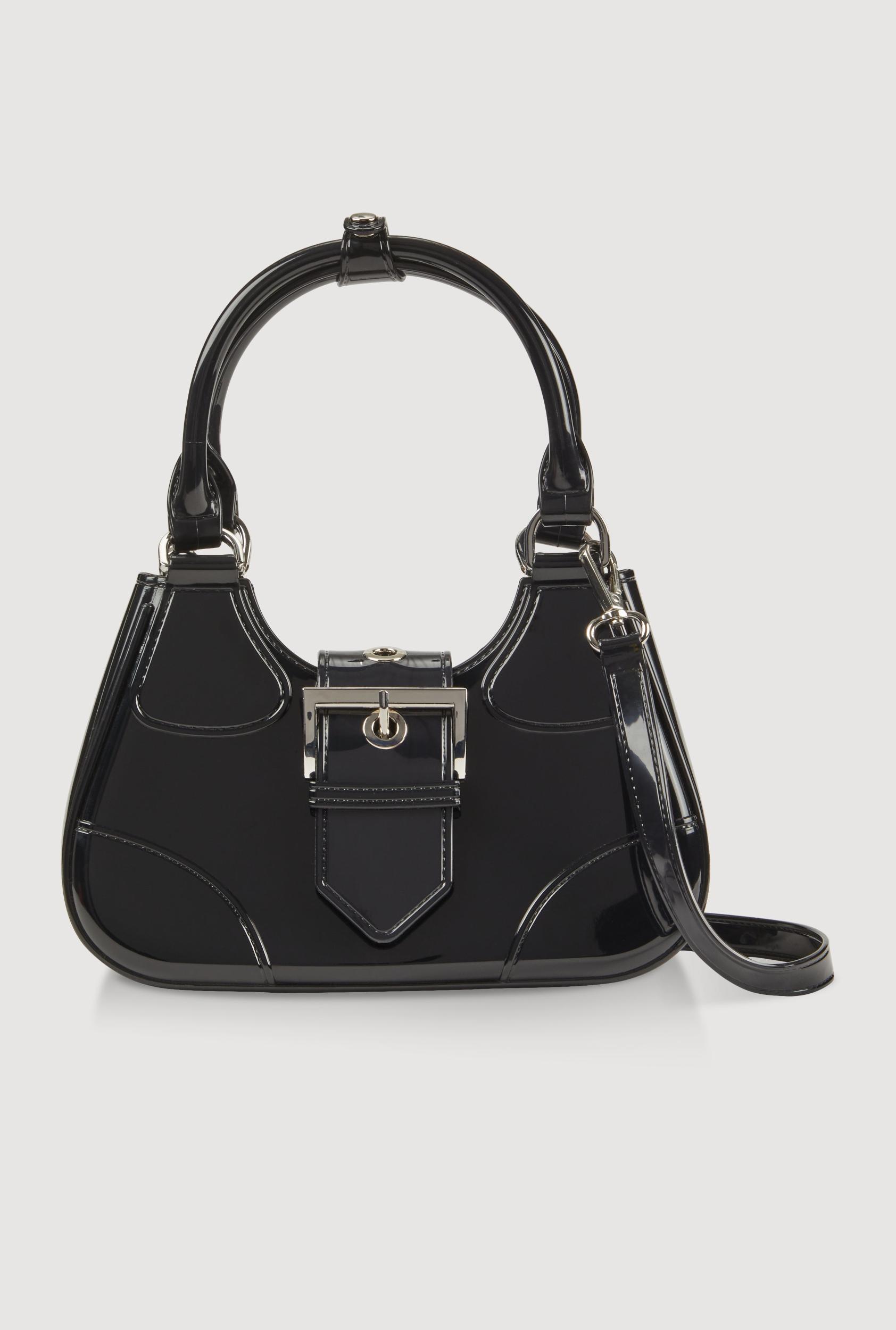 Buckle Strap Jelly Hobo Bag Unisex Product Image
