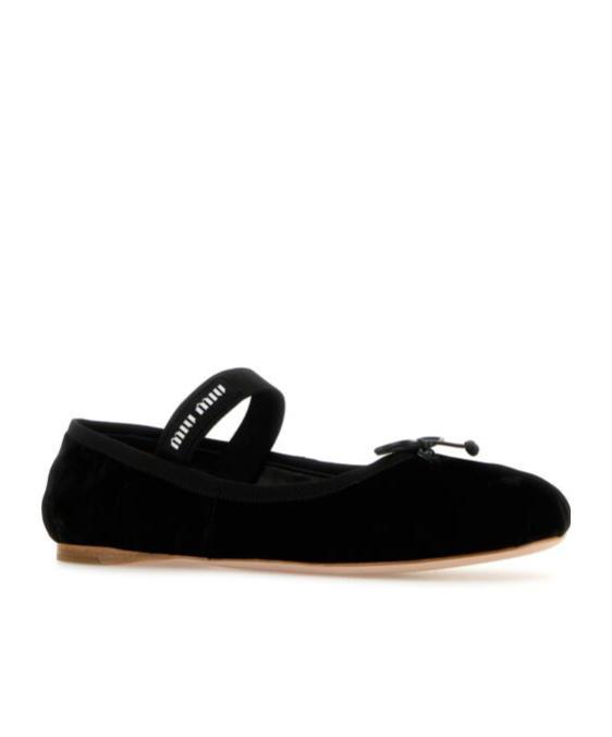 logo-strap ballerina shoes Product Image