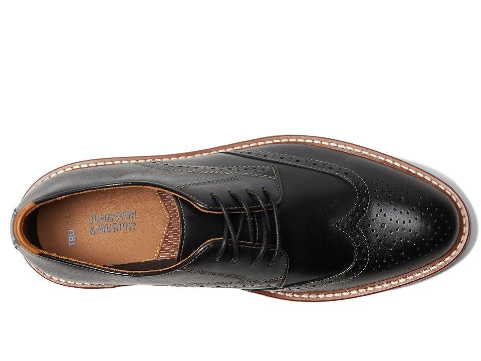Johnston  Murphy Mens Upton Leather Wingtip Brogue Detail Oxfords Product Image