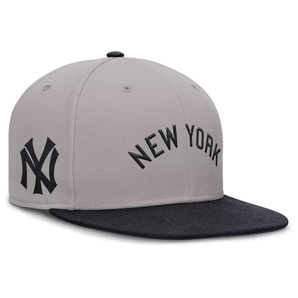 Men's Nike Gray New York Yankees True Performance Fitted Hat, Size: 7 1/4, Grey Product Image