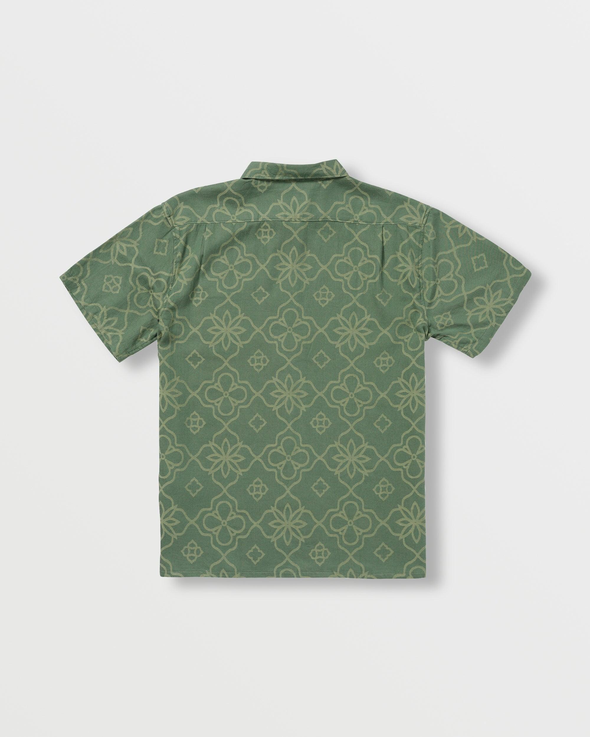 Sundays Jacquard Short Sleeve Shirt - Dark Slate Male Product Image