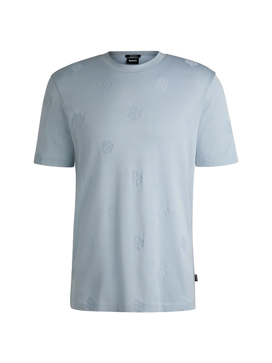 Mens Mercerized-Cotton T-Shirt with Double B Monograms Product Image