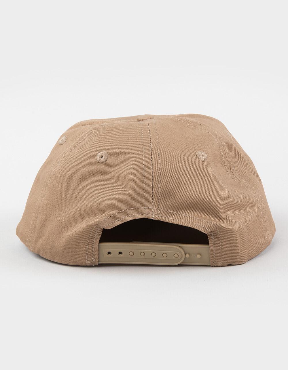 SANTA CRUZ Screaming Hibiscus Snapback Hat - KHAKI Product Image