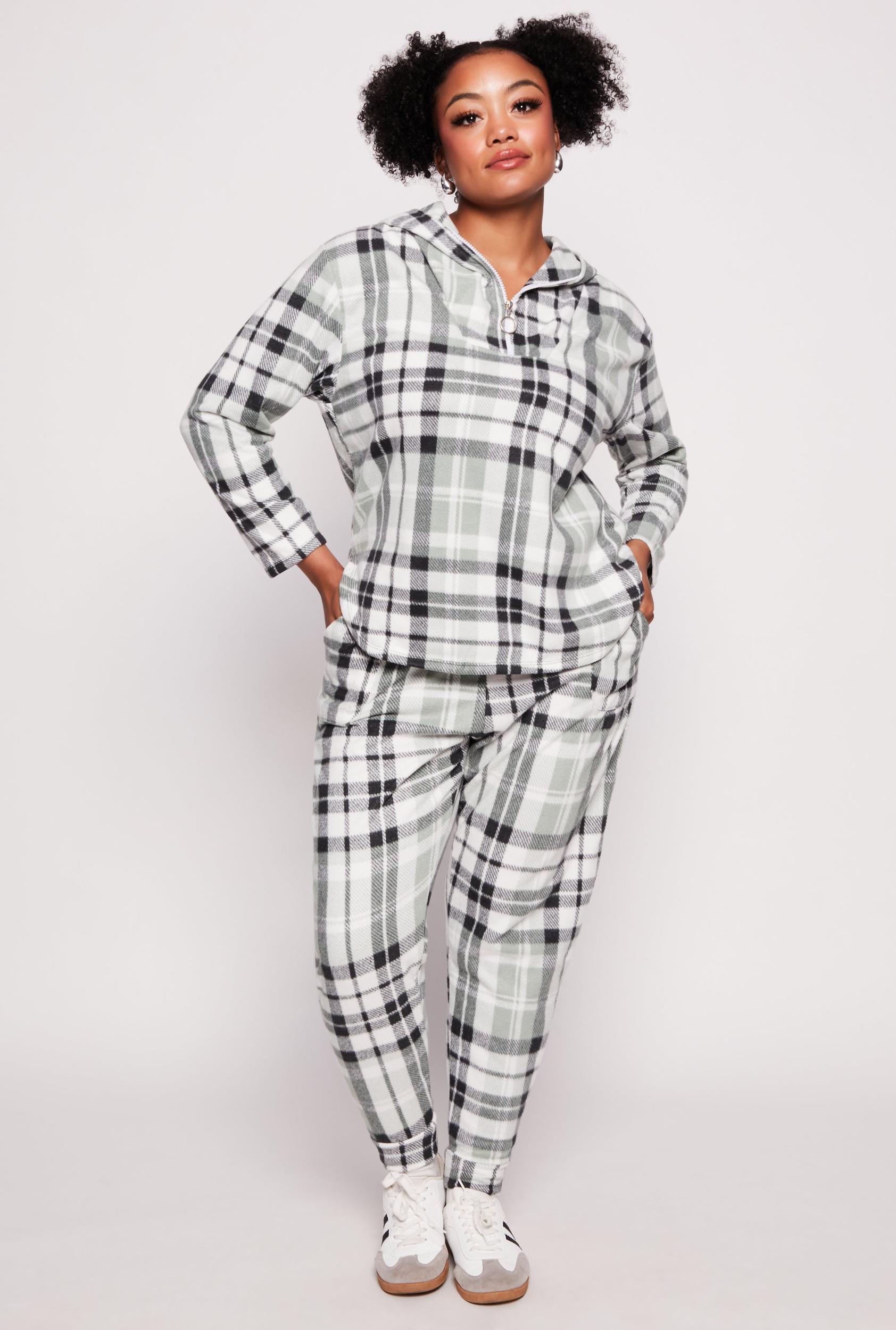 Womens Plus Size Fleece Lined Drawstring Joggers Product Image