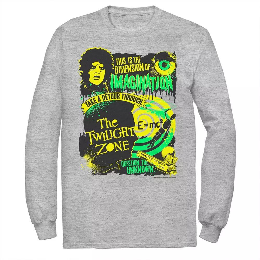 Men's The Twilight Zone Dimension Of Imagination Tee, Size: Small, Athletic Grey Product Image