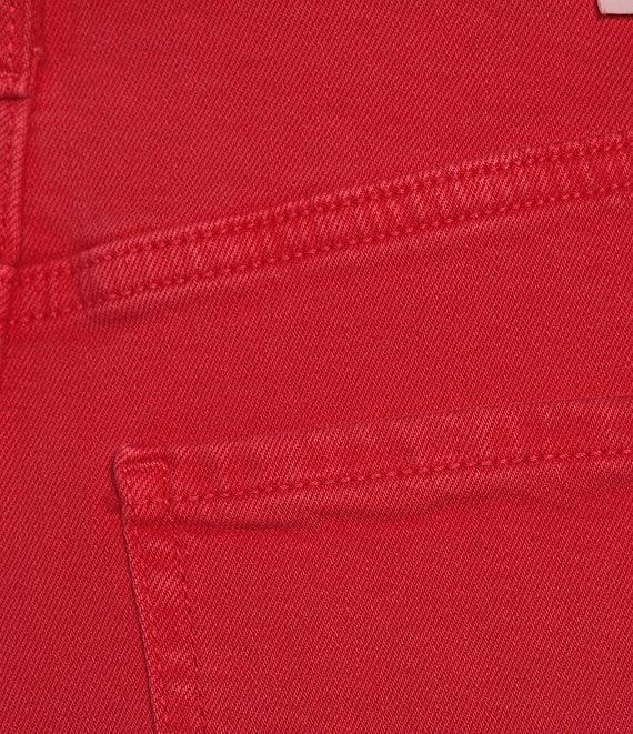 Daze Far Out High Rise Cherry Frayed Wide Leg Jeans Product Image