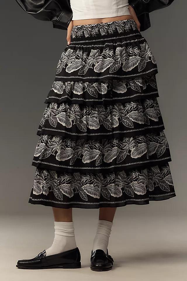 Banjanan Lily Tiered Midi Skirt Product Image