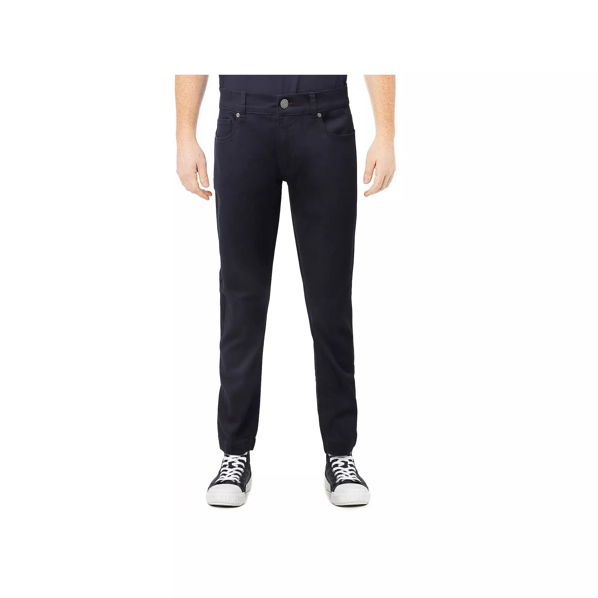 Mens Xray Slim-Fit Cuffed Twill Pants Blue Product Image