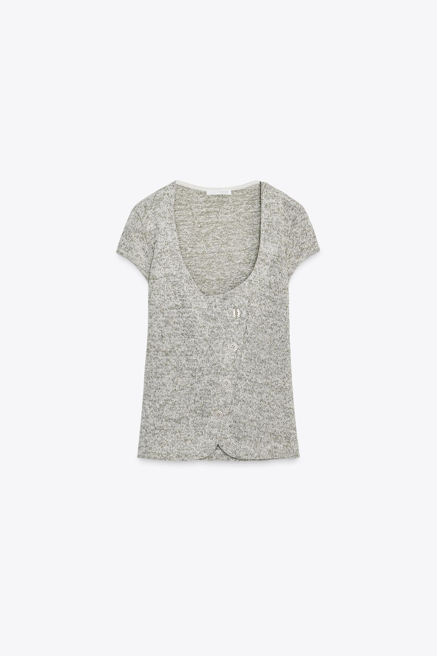 RUSTIC BUTTON VEST TOP Product Image