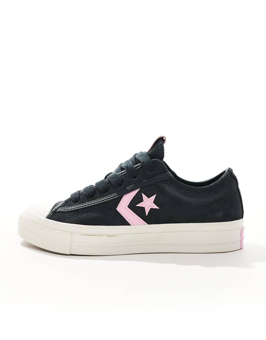Converse Star Player 76 in navy and pink exclusive to ASOS Product Image