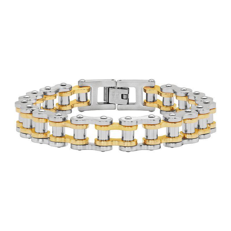 MC Collective Bolt Watch Band Chain Bracelet, Women's, Size: 7", Gold Tone Product Image