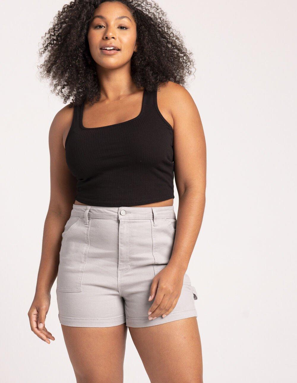 RSQ Womens Carpenter Shorts - GRAY Product Image