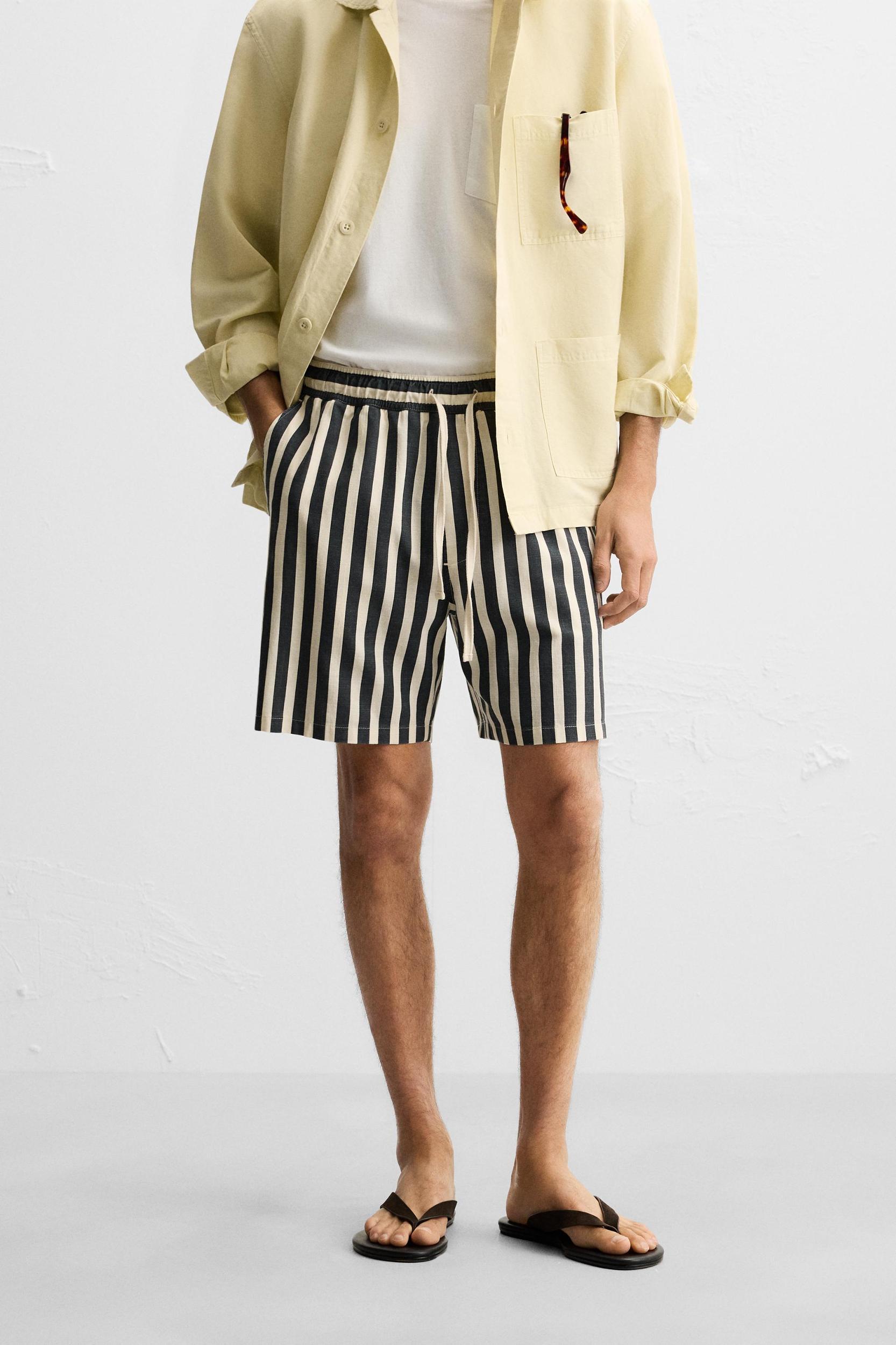 JACQUARD TEXTURED SHORTS Product Image