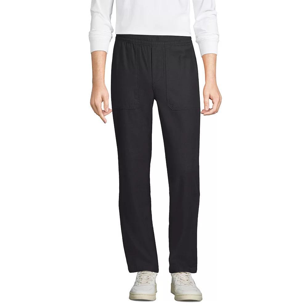Men's Lands' End Textured Twill Hemmed Work Pants, Size: Large 32", Radiant Blue Product Image