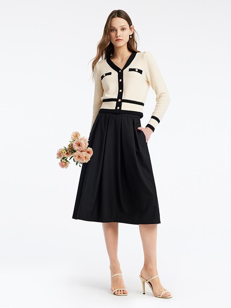 Classic Jacquard Cardigan And Skirt Two-Piece Set Product Image