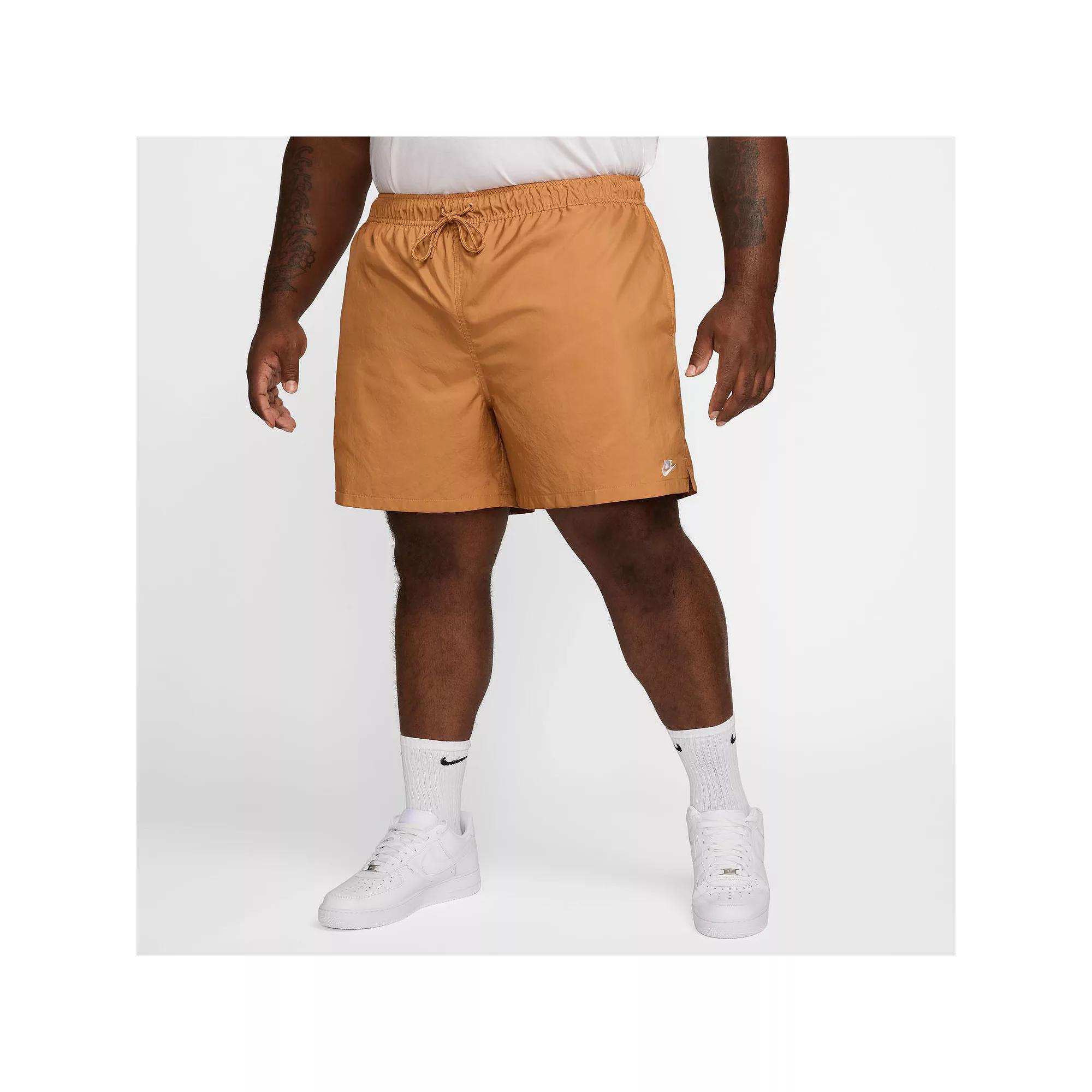 Men's Nike Club Woven Flow Shorts, Size: Medium, Flax Product Image